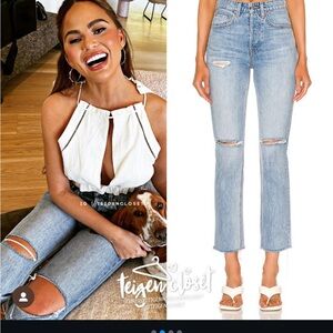 Karolina Petite High Rise Straight Crop in Point Loma
GRLFRND revolve